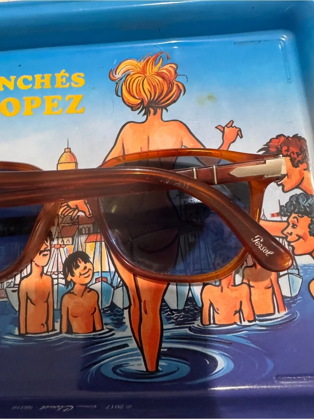 Persol Brown Frame Sunglasses with Dark Lenses - Men or Women’s Sunglasses